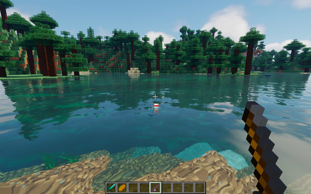 Fishing for saddles in Minecraft