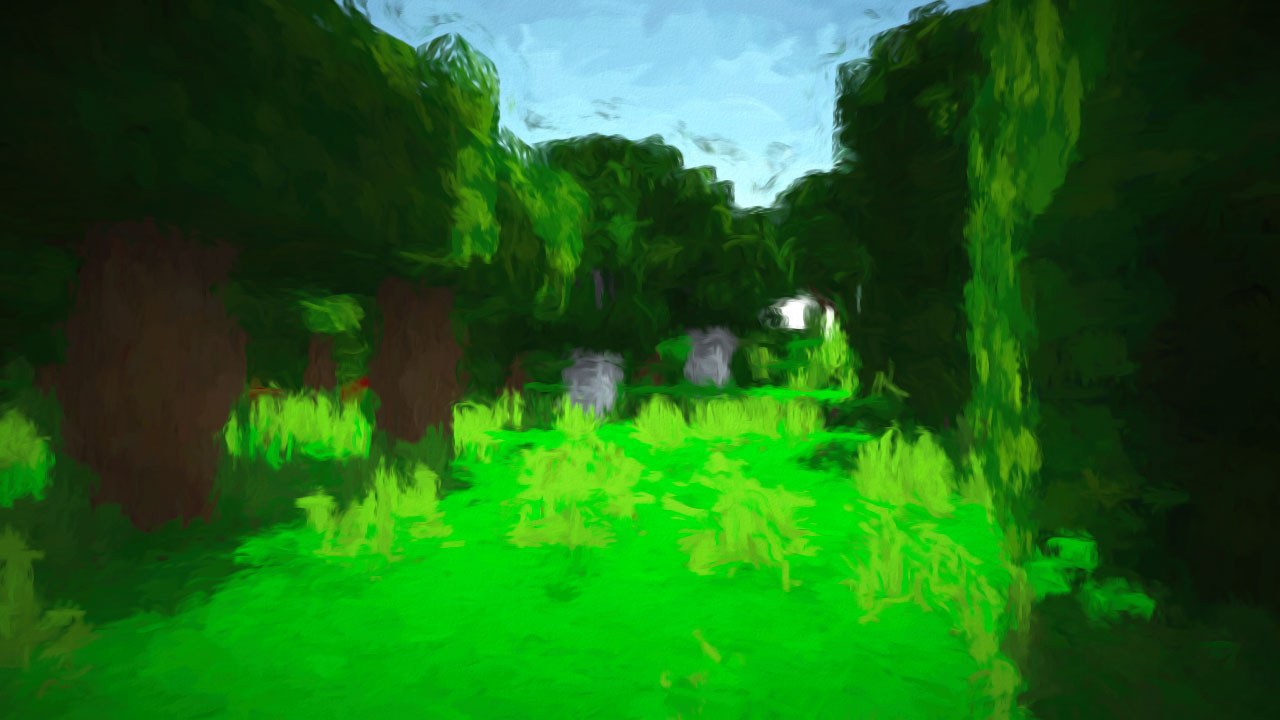Minecraft Trees - Painting